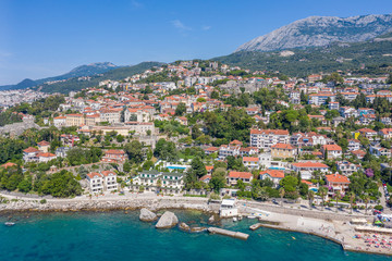 Fototapeta na wymiar Aerial photo of the Adriatic coastline