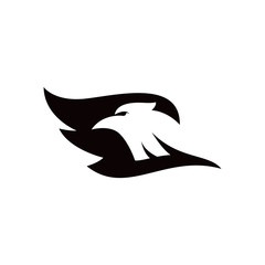 eagle bird vector logo template silhouette