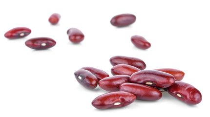 Red Beans Isolated on White Background