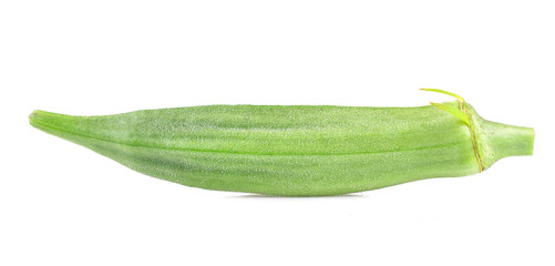  Okra Isolated on White Background