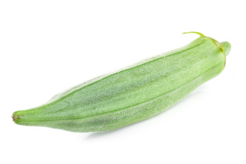  Okra Isolated on White Background