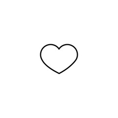 Heart icon. Social media button. Logo design element