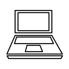 Laptop icon vector illustration isolated