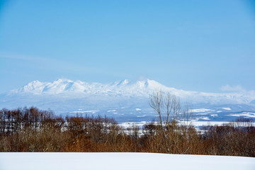 雪山と青空　大雪山
