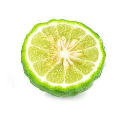 Bergamot fruit on a white background