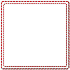 Christmas Candy Cane Frame Border