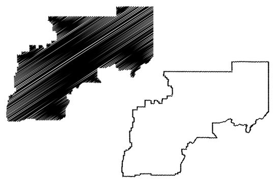 Yukon–Koyukuk Census Area, Alaska (Boroughs And Census Areas In Alaska, United States Of America,USA, U.S., US) Map Vector Illustration, Scribble Sketch Yukon Koyukuk Map