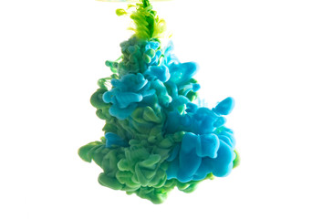 abstract formed by color dissolving in water