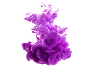 abstract formed by color dissolving in water