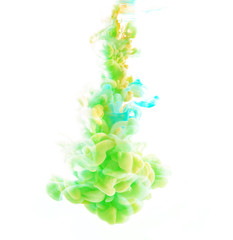 abstract formed by color dissolving in water