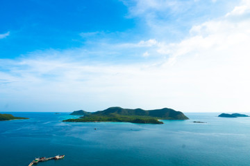 The beauty of the island in the sea