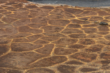 Geothermal texture and pattern from volcanic area in Iceland.