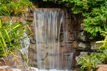 Orlando, Florida. August 23, 2019. Beautiful waterfalls 1.