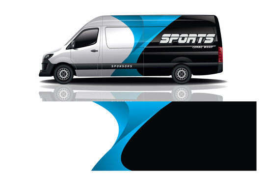 Van car decal Wrap design for company
