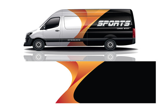Van car decal Wrap design for company