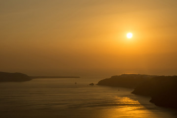 Sunset in Oia/Santorini