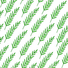Fototapeta na wymiar Vector seamless pattern with branches and leaves. Design for paper, covers, cards, invitations and fabric.