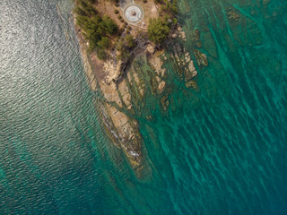 Aerial drone image of beautiful Landscape scene and most famous tourist attraction TIPS OF BORNEO...