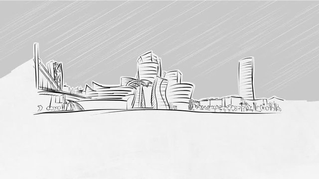 Bilbao Selfdrawing Lines