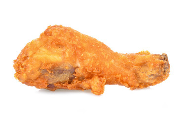 Fried chicken calves isolated on white background