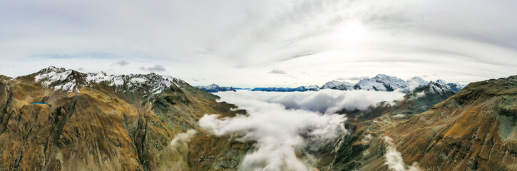 view of mountains in winter