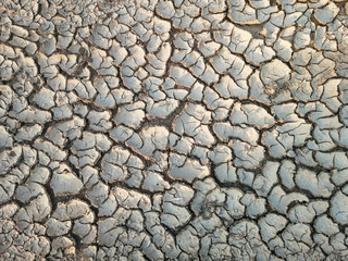 Cracked and dry soil textured