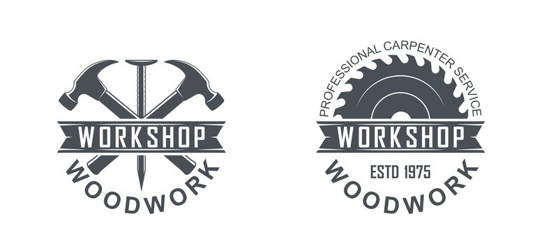 wood saw logo