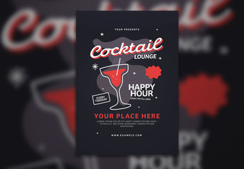 Cocktail Happy Hour Flyer Layout