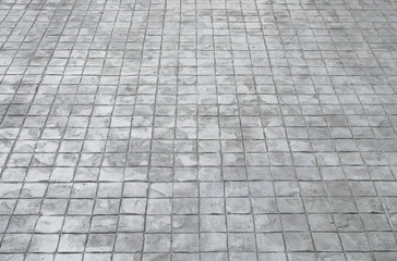 Close-up Square tile floor Cement Stamp square Pattern grey tone, Rock wall, Abstract Texture...