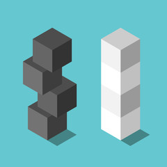 Cubes stacks, risk management