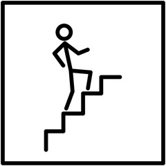 Stairs icon vector illustration isolated