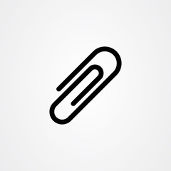 Paper clip icon vector design