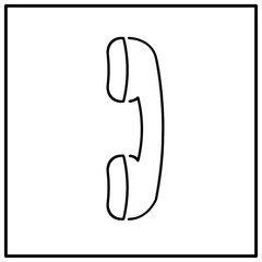 Phone icon vector illustration isolated