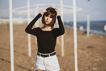 Obraz premium portrait of a beautiful young girl