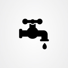 Faucet icon logo vector design