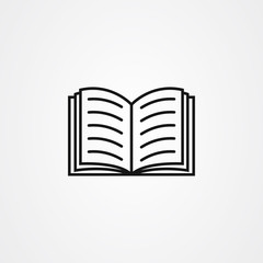 Book icon logo vector design
