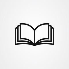 Book icon logo vector design