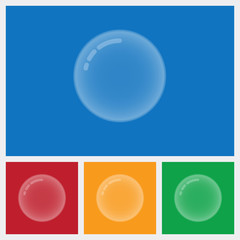 Transparent bubbles icon vector illustration.