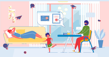 Married Man Receives Vocational Education At Home.