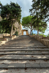 Naklejka premium Steps at Santuari de Sant Salvador