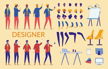 The Man Characters Designer Constructor And Equipment