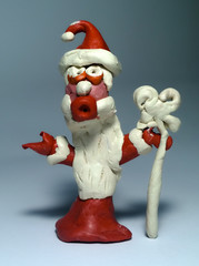 Santa Claus from plasticine