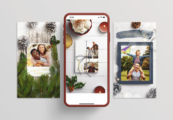 Light and Bright Holiday Mockup Set for Instagram
