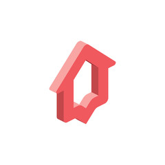 Vector 3d isometric, color web icon, new flat style. Creative illustration design, idea for infographics.
