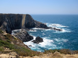 Fototapeta na wymiar Vista panorâmica da costa 