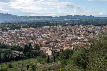 Fototapeta na wymiar View from castle San Salvador over the city of Arta