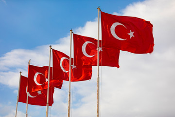 The flag of the Republic of Turkey, often referred to as the Turkish flag is a red flag featuring a white star and crescent.