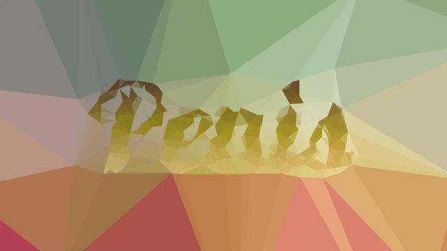 Penis dissolving techno tessellated looping animated triangles