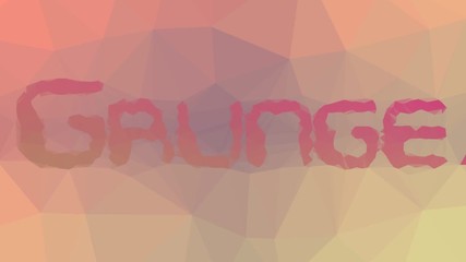Grunge appearing techno tessellating looping pulsing triangles