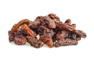 Dried grape isolated on white  background